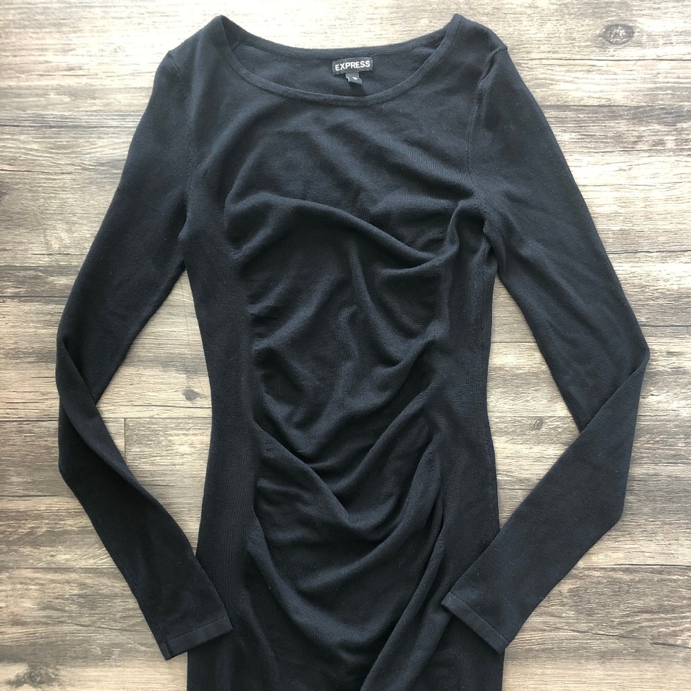Express Black Sweater Dress Sz XS